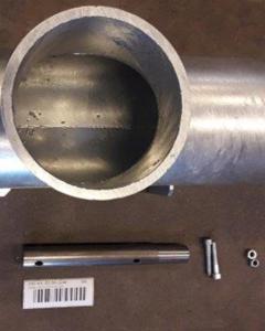 Inlet tube auger M152 D150 90° M&M